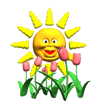 Forår sol og tulipaner